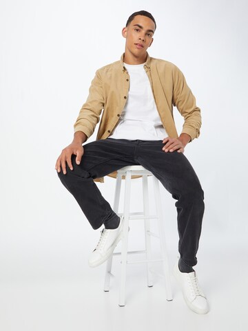 INDICODE JEANS Regular Fit Hemd 'Ryan' in Beige