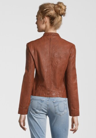 7ELEVEN Lederjacke RIANA in Braun