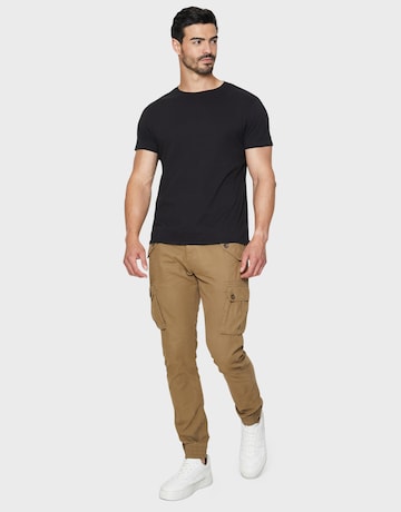 Threadbare Tapered Cargo Pants 'Corez' in Brown