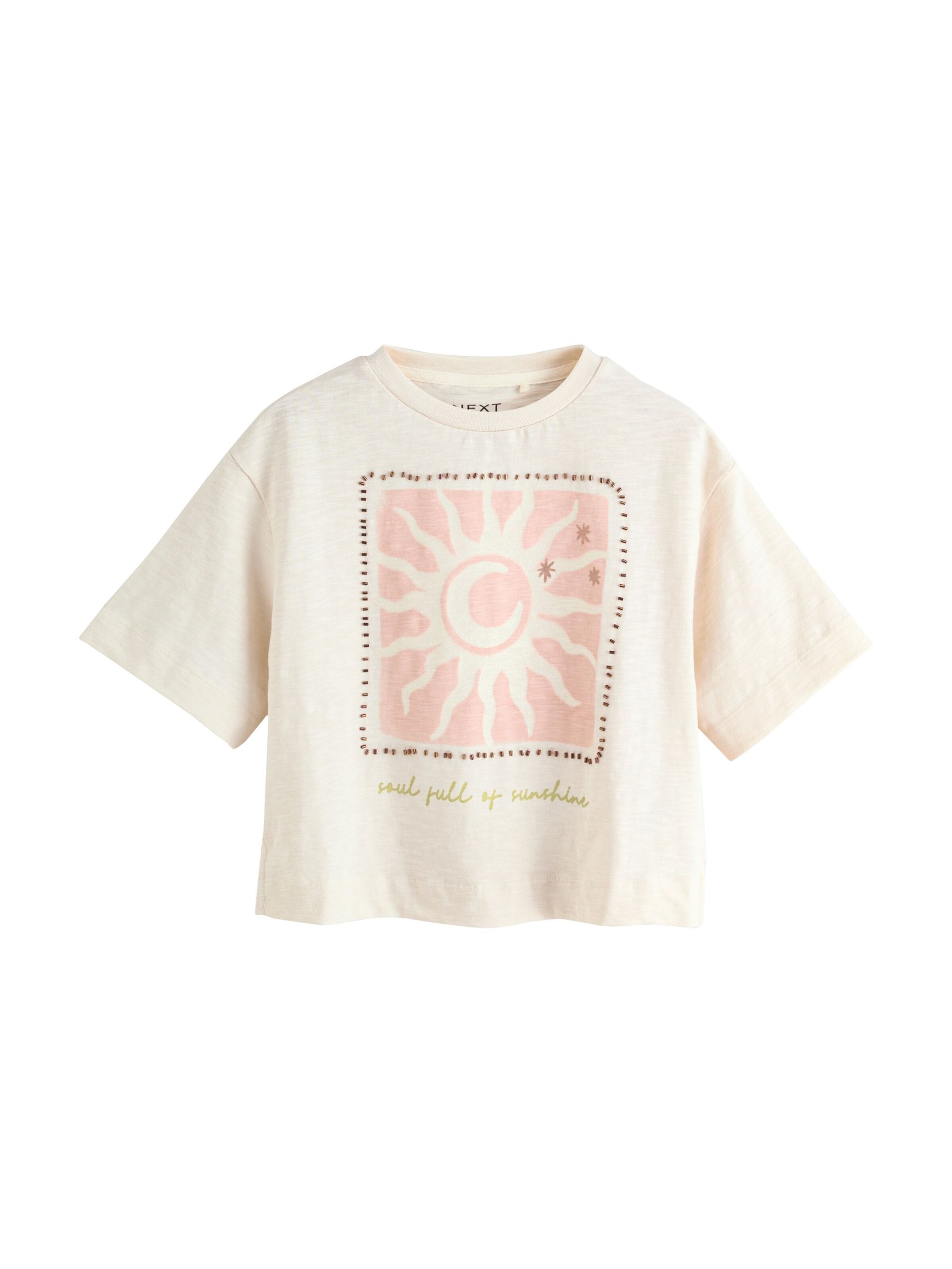 T-Shirt Next en beige : devant