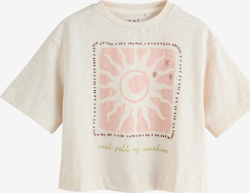 T-Shirt Next en beige : devant