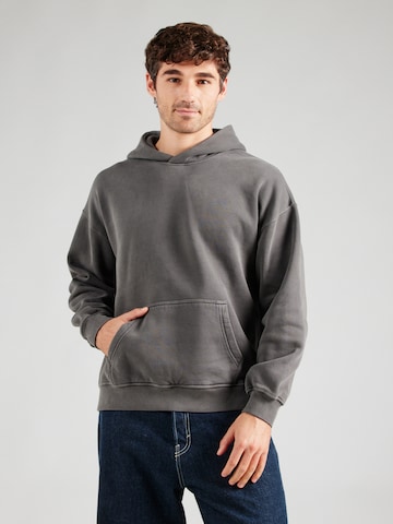 Bluză de molton 'ESSENTIALS' de la Abercrombie & Fitch pe negru: față