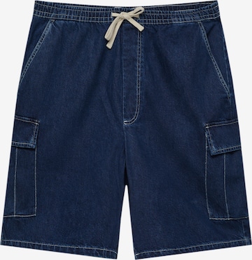 Jeans cargo Pull&Bear en bleu : devant