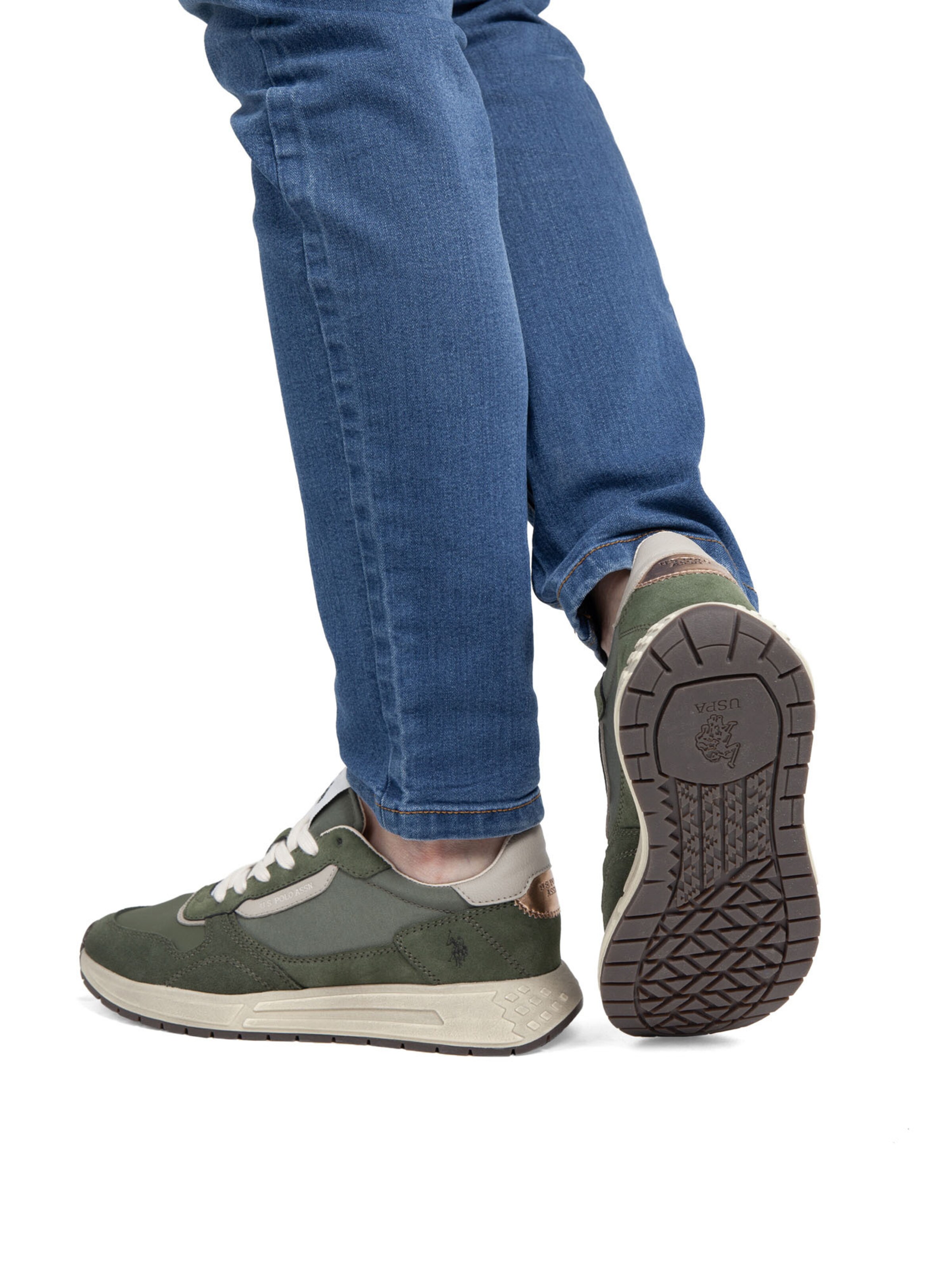 Baskets basses 'Seneka' US POLO ASSN. en vert