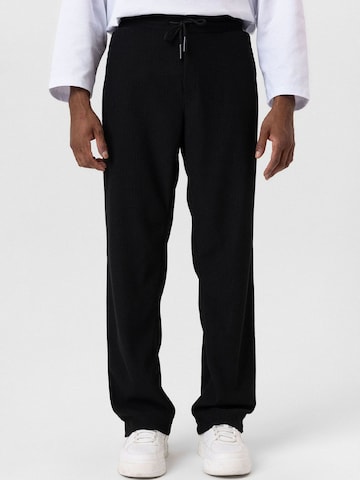 Loosefit Pantalon 'Rafael' Antioch en noir : devant