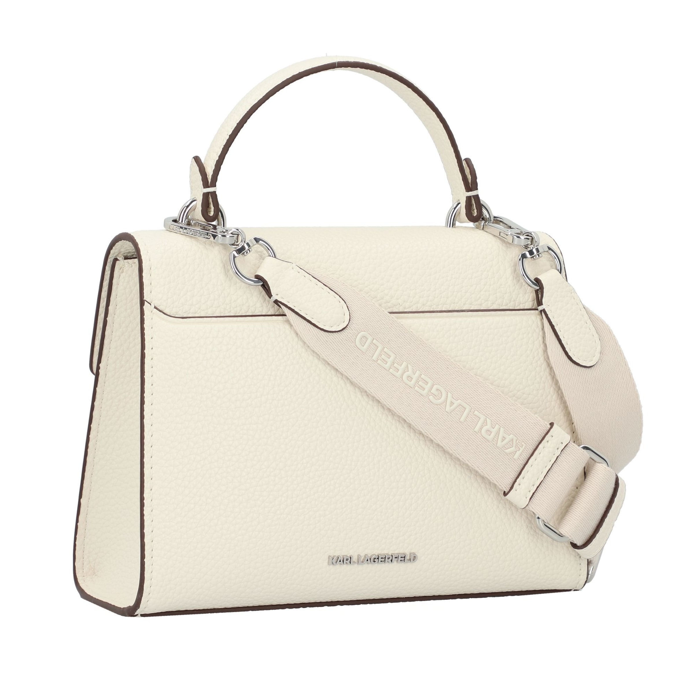 Borsa a mano 'Ikon' di Karl Lagerfeld in bianco