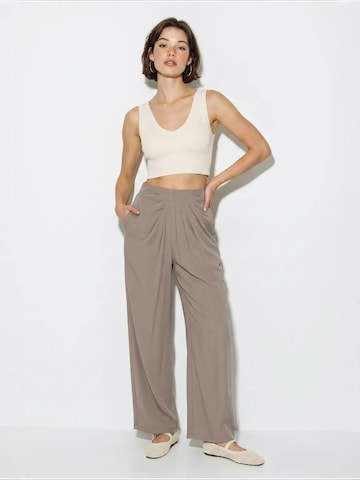 Wide Leg Pantalon 'Hose' Bianco Lucci en gris