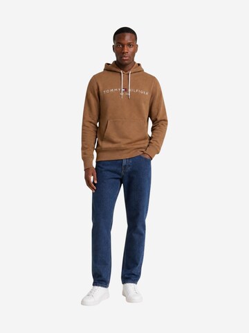 TOMMY HILFIGER Trui 'TOMMY' in Bruin