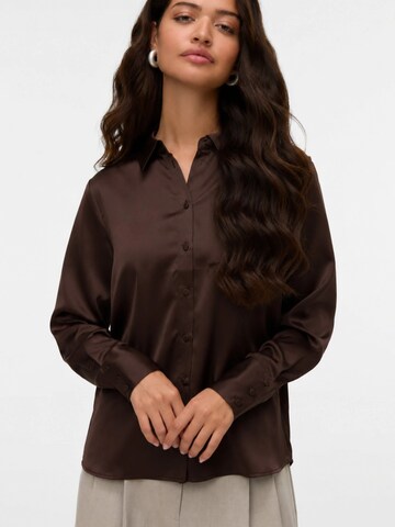 Chemisier '10334598' VERO MODA en marron : devant