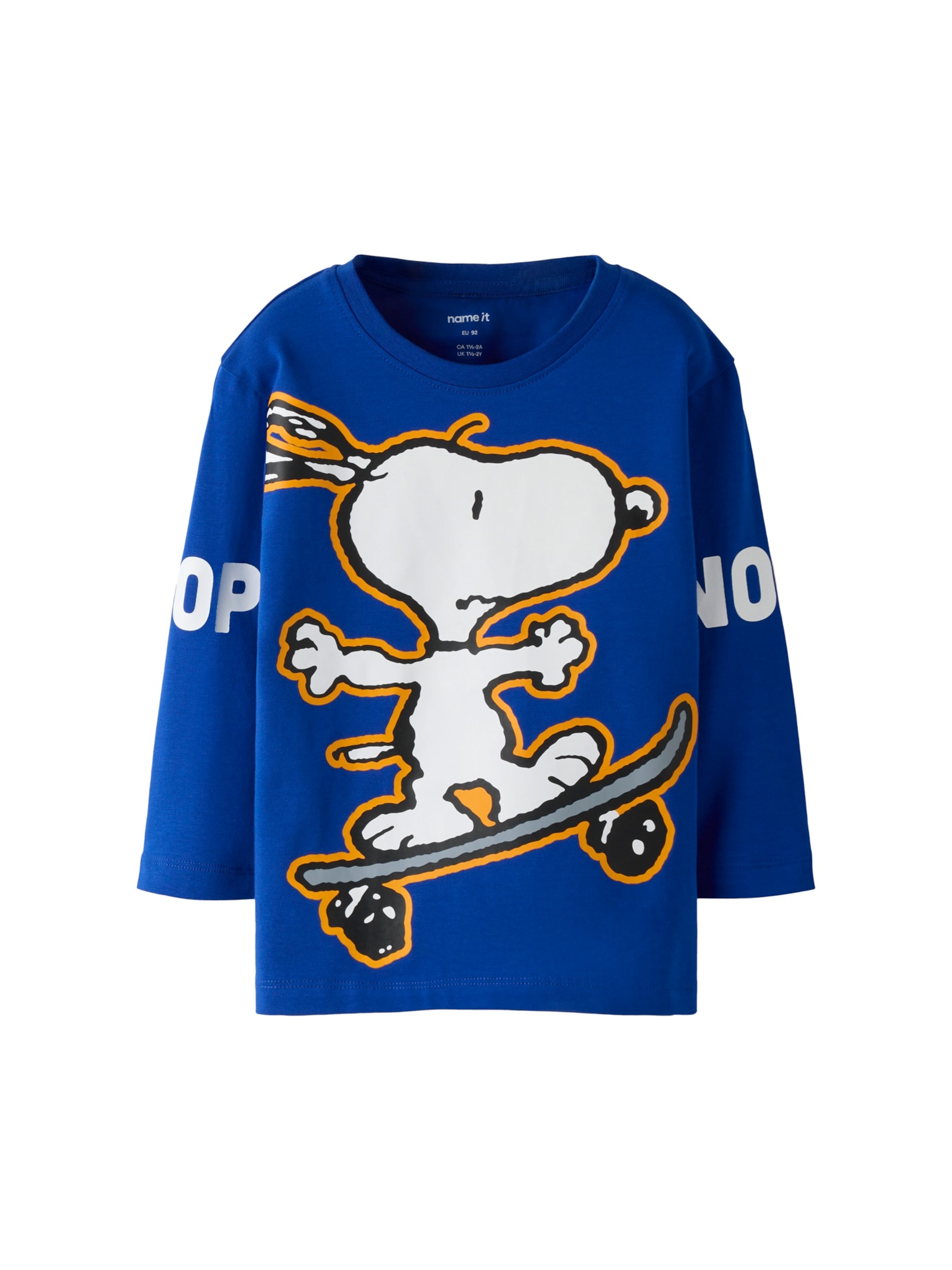 NAME IT Футболка 'NMMASTAR SNOOPY' в размере 122-128 в Синий / Оранжевый / Черный / Белый, Обзор товара