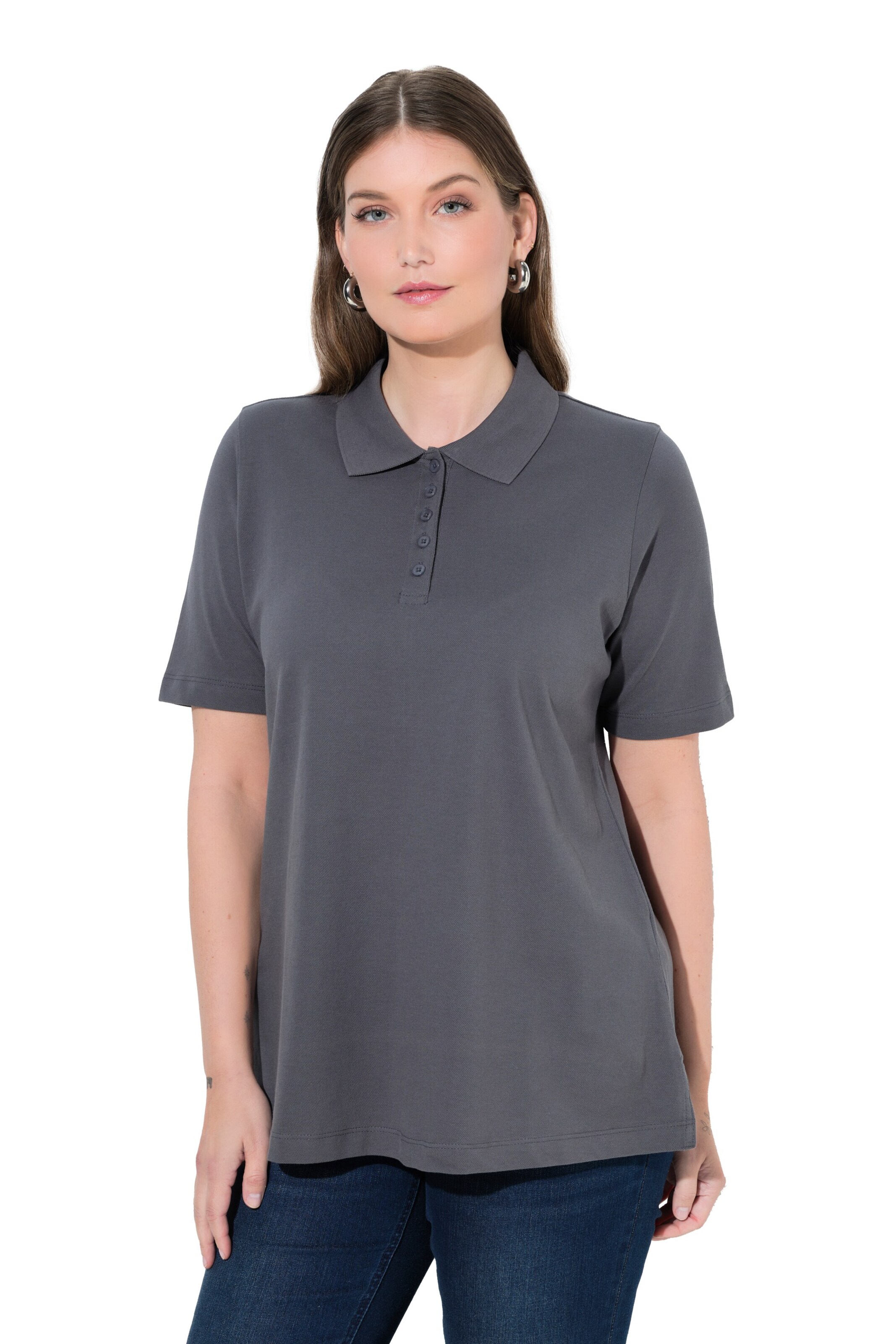 Ulla Popken Shirt in Grau: Vorderseite