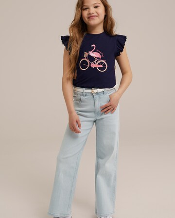 WE Fashion Tričko – modrá