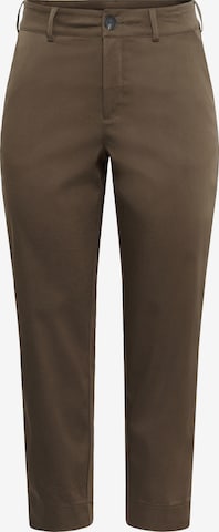 KAFFE CURVE Kalhoty – hnědá: přední strana