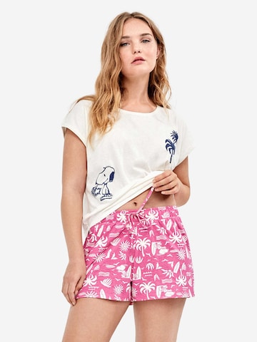 Gisela Pyjama in Roze: voorkant