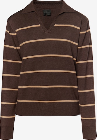 DreiMaster Klassik Sweater in Brown: front