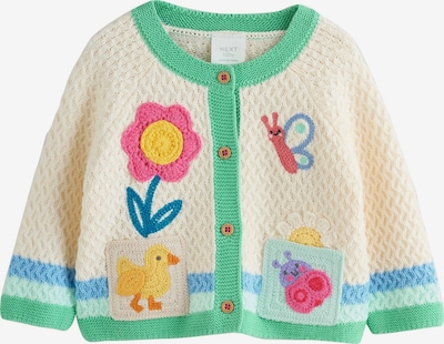 Next Neuletakki värissä vaaleabeige / sininen / keltainen / vaaleanpunainen, Tuotenäkymä