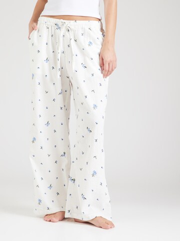 Pantaloncini da pigiama di Lindex in bianco: frontale