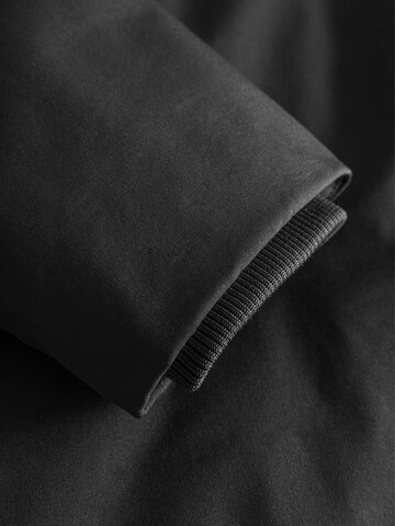 KnowledgeCotton Apparel Raincoat 'Climate Shell' in Black