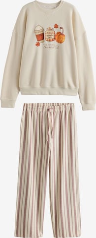 Next Pyjama värissä ruskea: etupuoli