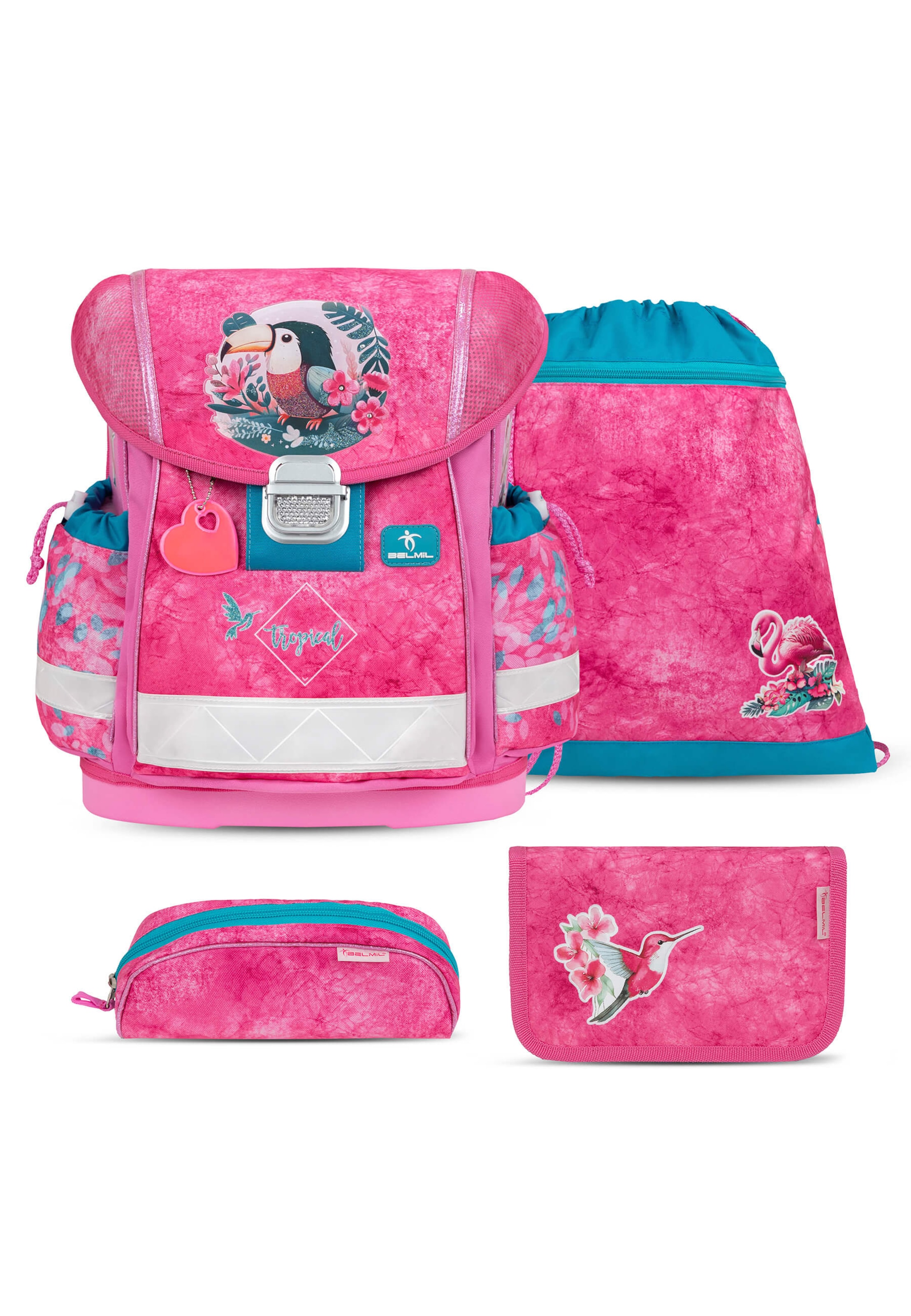 Belmil Backpack in Purple: front