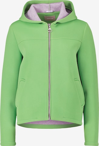 Amber & June Between-Season Jacket in Green: front