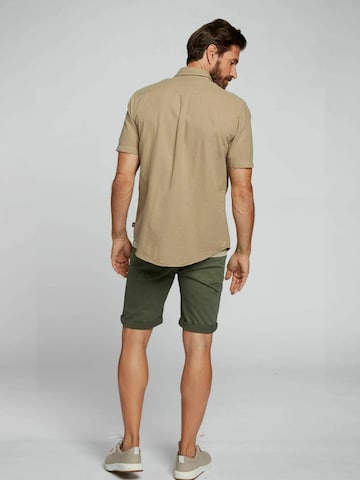 MCS Regular fit Overhemd 'Fort Worth' in Beige