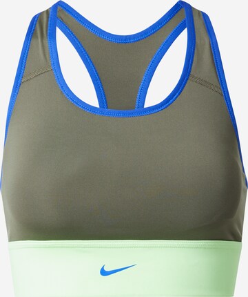 NIKE Bustier Sports-BH i grønn: forside