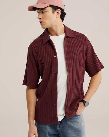 Fit confort Chemise WE Fashion en rouge : devant