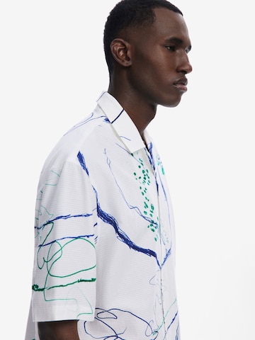 Desigual Comfort fit Button Up Shirt in White