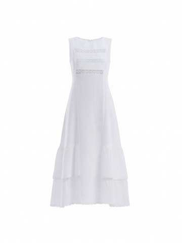 Robe Haris Cotton en blanc : devant