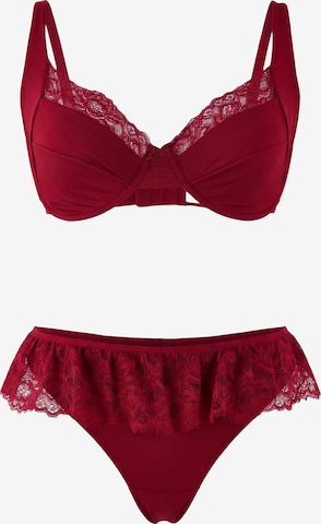 Trendyol Curve Bustier Alusasusetti värissä punainen: etupuoli