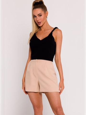 made of emotion - Loosefit Pantalón en beige: frente