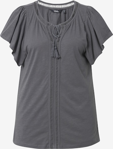 Ulla Popken Bluse in Grau: Vorderseite