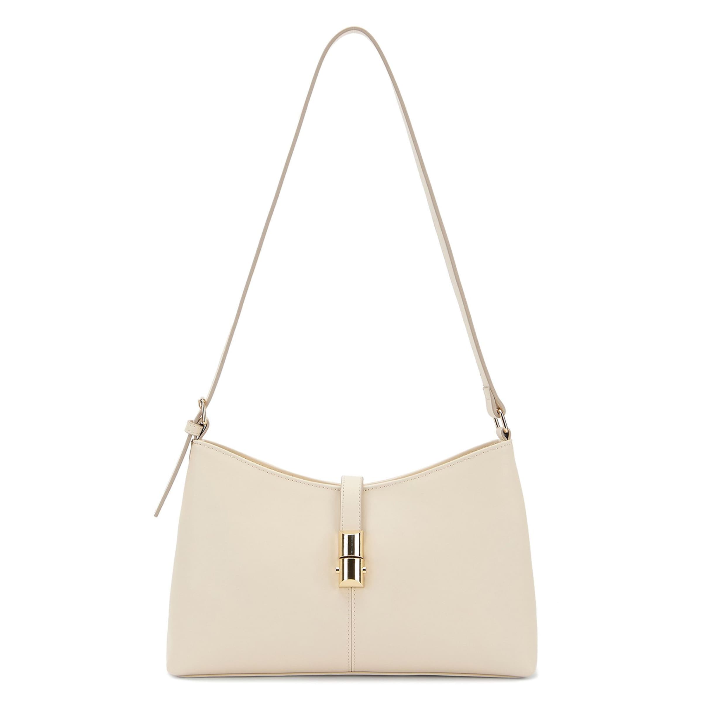 Seidenfelt Crossbody Bag 'Lilla Ro' in Beige: front