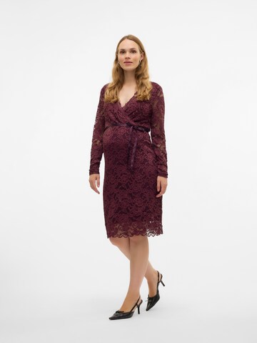 MAMALICIOUS Cocktail dress 'MLMIvana Tess' in Red