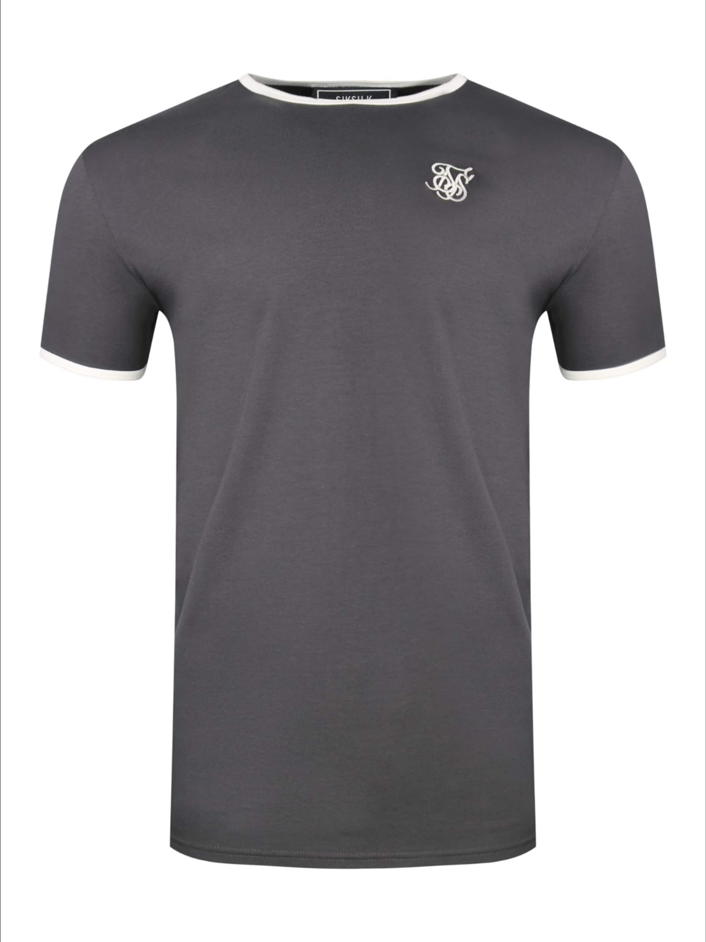 SikSilk Shirt in Grijs: voorkant