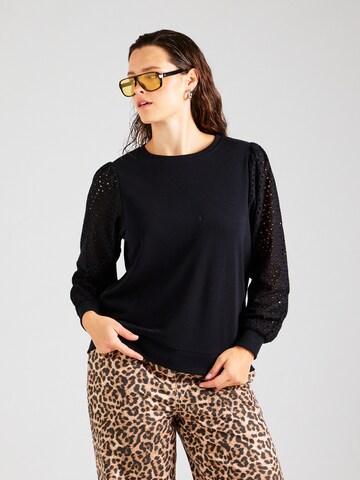 ONLY Carmakoma Sweatshirt 'CARDONNA' in Zwart: voorkant