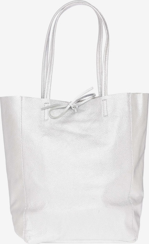 Zwillingsherz Shopper 'The Classic' in Silber: predná strana