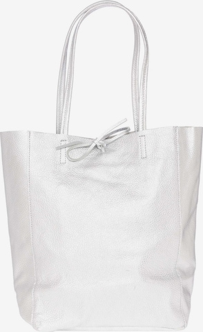 Zwillingsherz Shopper 'The Classic' in Silver: front