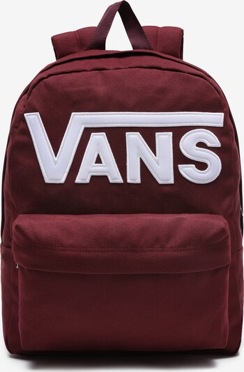 VANS Rugzak 'Old Skool III' in de kleur Wijnrood / Wit, Productweergave