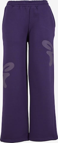 FeliciousLoosefit Hlače - ljubičasta boja: prednji dio