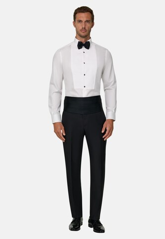 Fit confort Chemise Boggi Milano en blanc : devant