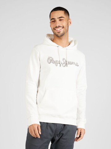 Pepe Jeans Sweatshirt 'Ryan' in Wit: voorkant