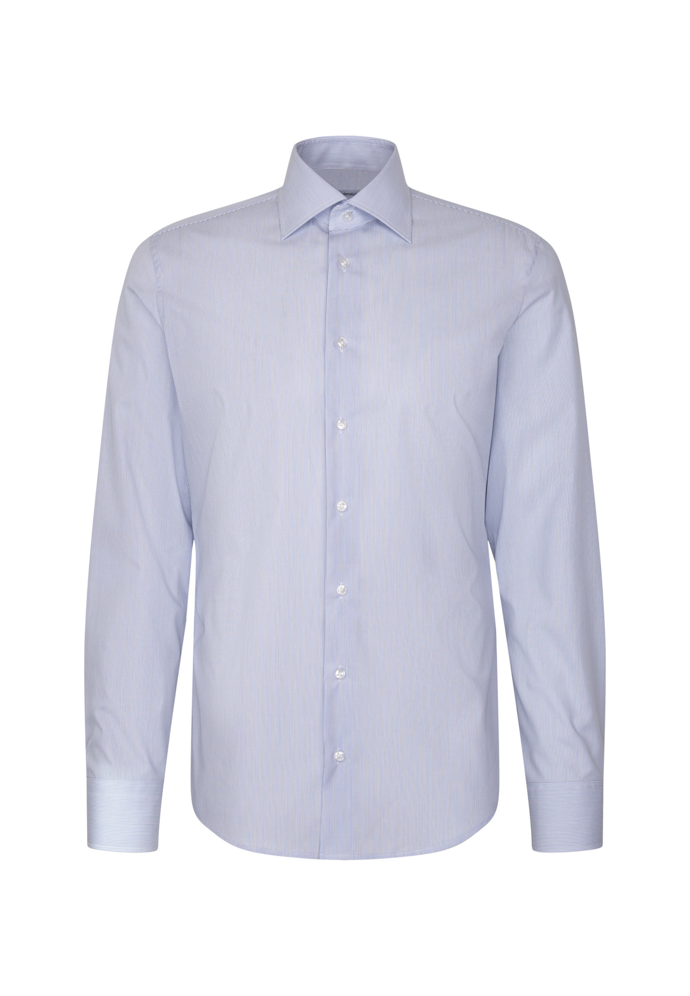SEIDENSTICKER Slim Fit Hemd in Blau: Vorderseite