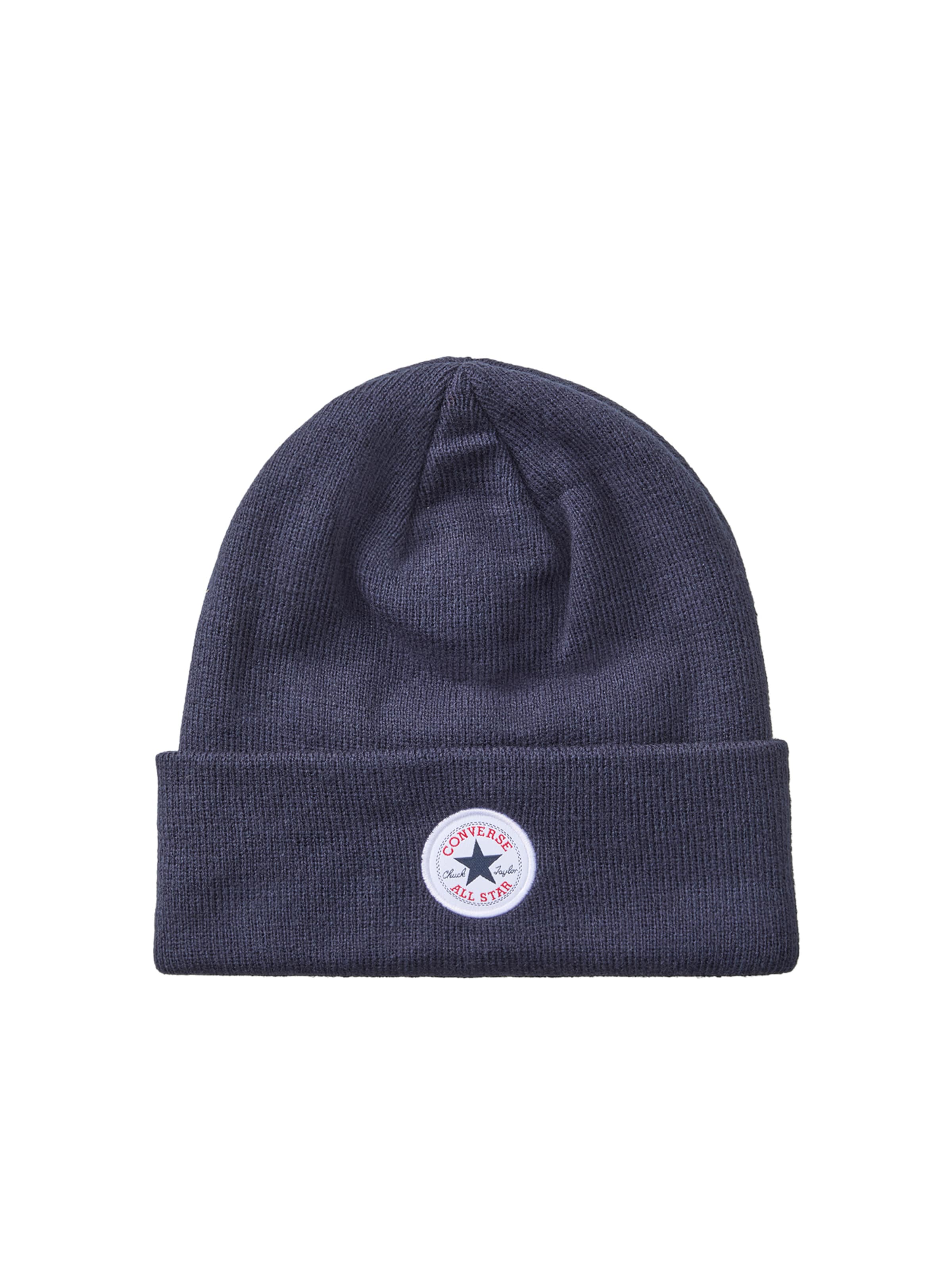 purpurinė CONVERSE Megzta kepurė 'CHUCK': priekis