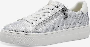 TAMARIS Låg sneaker i silver: framsida