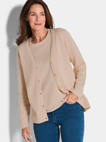 Goldner Gebreid vest in Beige: voorkant