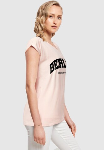 Merchcode T-Shirt 'Berlin' in Pink