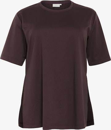 KAFFE CURVE Shirt 'Jenna' in Brown: front