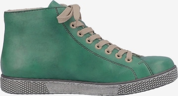 Rieker Lace-Up Ankle Boots 'Z1221' in Green